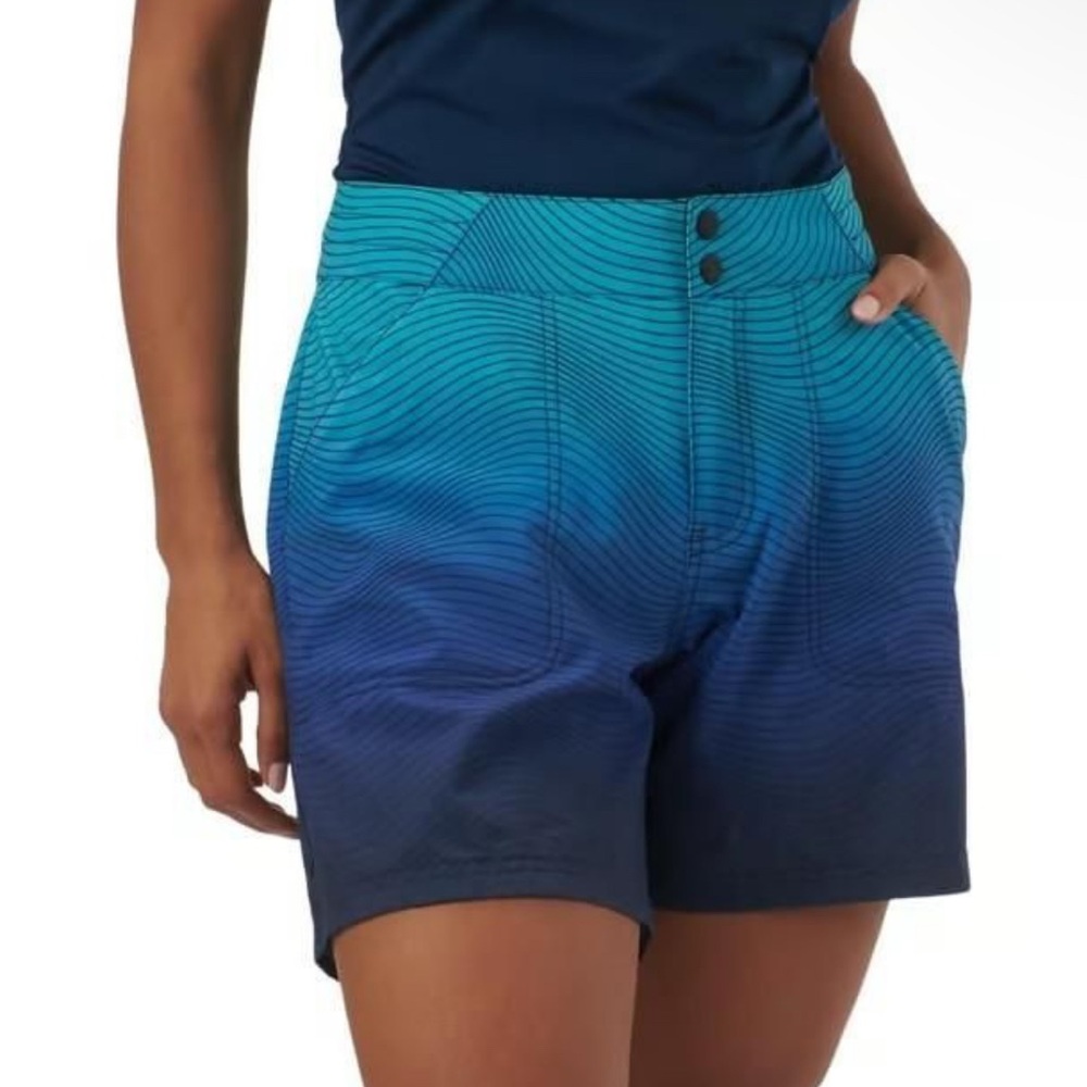 Blue Gradient Women's Swim Shorts
